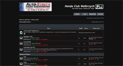 Desktop Screenshot of honda-walbrzych.pl